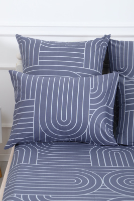 Наволочка перкаль Пятый элемент серый