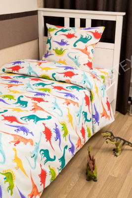 КПБ Дино Пати бязь 1,5сп с 1 наволочкой