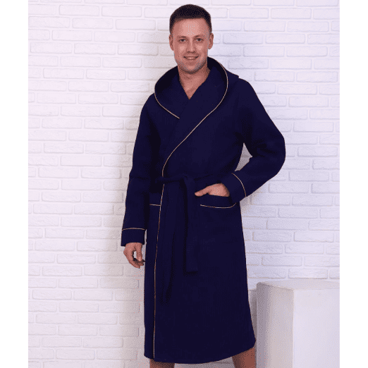 Халат домашний Чемпион ВЧ-242 синий